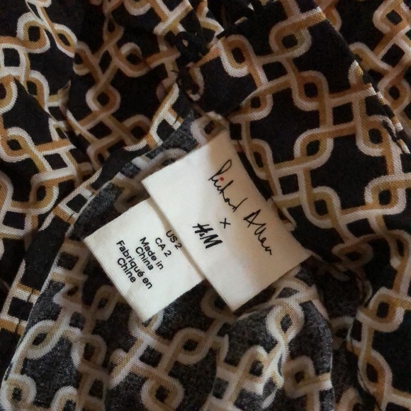 H&M women’s blouse with matching scarve sz 2 - Picture 8 of 9